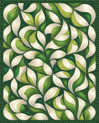 Organic Flowing Leaf Pattern Rug