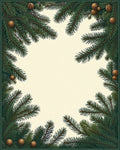 Vintage Evergreen Pinecone Border Rug