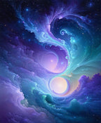 Nebula Swirl Cosmic Galaxy Rug