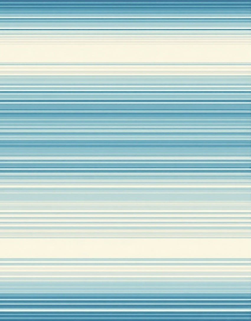 Aqua Blue Horizontal Linear Pattern Rug