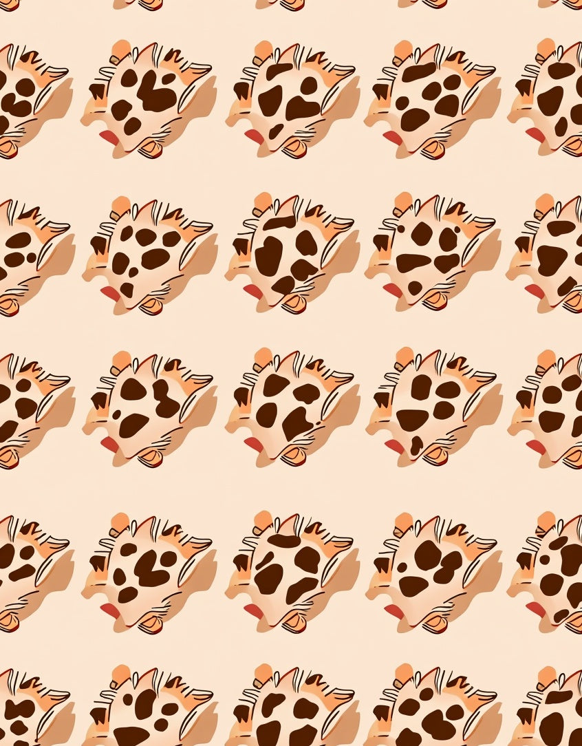 Whimsical Leopard Spots Pattern Design Rug