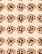 Whimsical Leopard Spots Pattern Design Rug