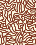 Organic Winding Line Pattern Rug