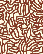 Organic Winding Line Pattern Rug