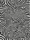 Abstract Zebra Stripe Pattern Design Rug