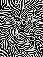 Abstract Zebra Stripe Pattern Design Rug