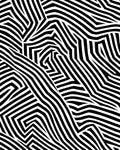 Abstract Black White Stripe Design Rug