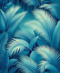 Cool Tropical Leaf Pattern Rug