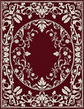 Classic Floral Border with Cream Accents Rug