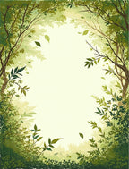 Forest Canopy Leafy Vines Rug