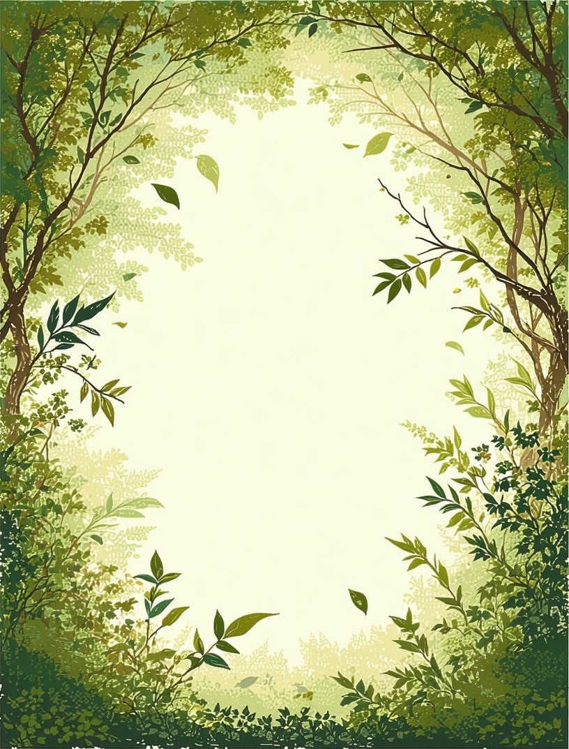 Forest Canopy Leafy Vines Rug