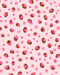 Pink Leopard Dot Print Design Rug