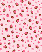 Pink Leopard Dot Print Design Rug