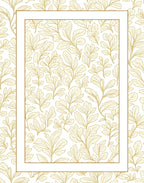 Golden Branch Outline Botanical Rug