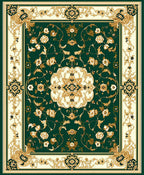 Ornate Floral Garden Pattern Rug