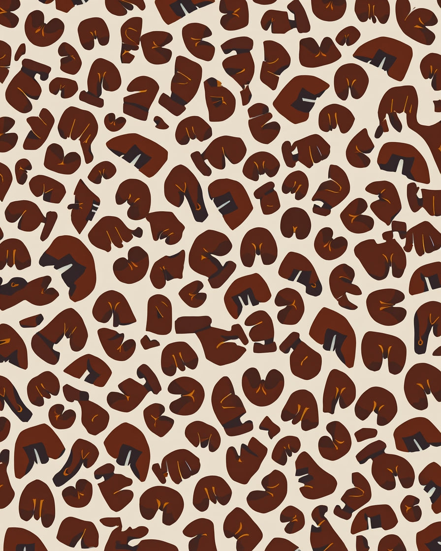 Bold Abstract Leopard Print Pattern Rug