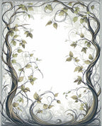 Art Nouveau Botanical Swirls Rug