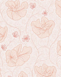 Delicate Flower Vine Pattern Rug