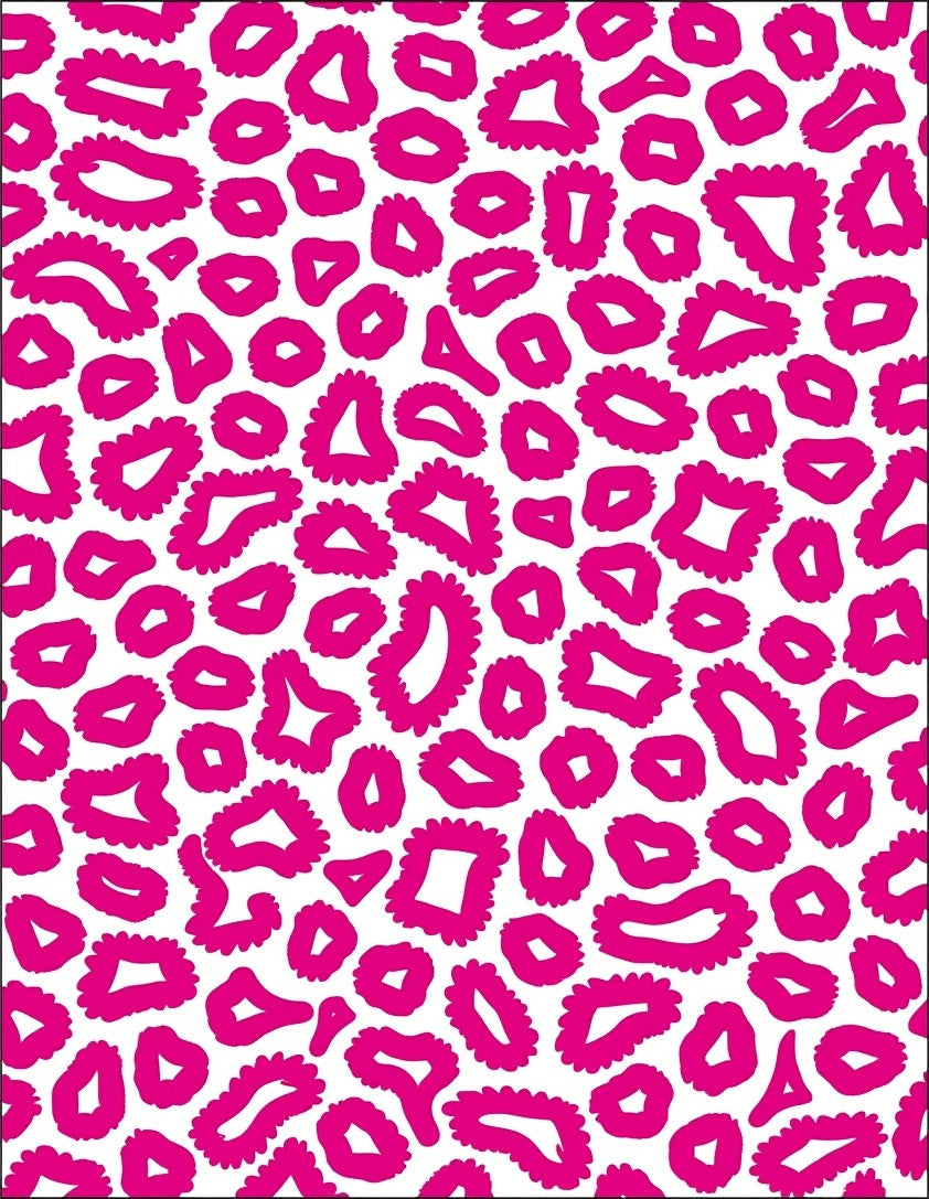 Hot Pink Leopard Print Pattern Rug