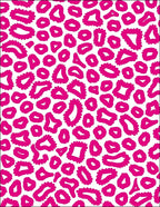 Hot Pink Leopard Print Pattern Rug