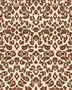 Brown Beige Organic Pattern Rug