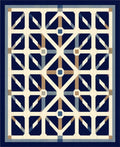 Classic Geometric Lattice Pattern Rug