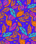 Vibrant Feather Print Pattern Rug