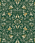 Art Nouveau Floral And Leaf Pattern Rug