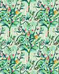 Lush Tropical Floral Botanical Pattern Rug