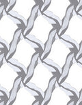 Gray Interlocking Feather Form Rug