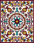 Ornate Floral Medallion Garden Design Rug