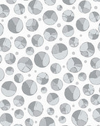 Abstract Cracked Circles Pattern Rug