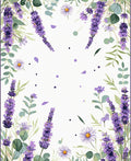 Lavender Daisy Floral Whimsical Rug