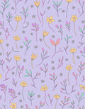 Pastel Floral Sketch Pattern Rug