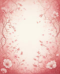 Romantic Vintage Floral Vines Design Rug