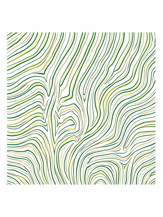 Wavy Wood Grain Green Gold Rug