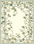 Vine And Blossom Pattern Rug