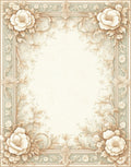 Subtle Floral Beige Ivory Pastel Accent Rug