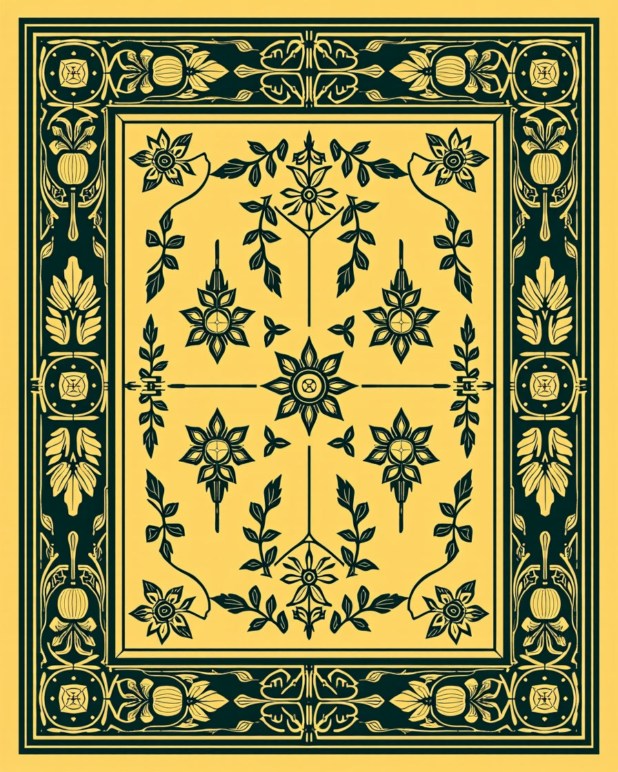 Emerald Botanical Garden Floral Rug