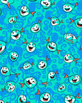 Whimsical Fish Patterned Ocean Rug