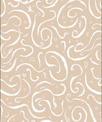Abstract Swirls Whimsical Pattern Rug