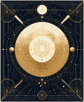 Celestial Galaxy Geometric Abstract Rug