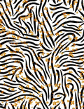Abstract Zebra Floral Pattern Design Rug
