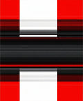 Bold Red Black Horizontal Lines Rug