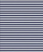 Classic Navy and White Stripe Pattern Rug