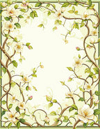 Floral Vine Delicate Pattern Rug