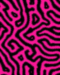 Vivid Pink Organic Maze Pattern Rug
