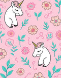 Cute Unicorn Floral Pattern Rug