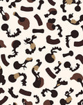 Abstract Earthy Tones Organic Shapes Rug