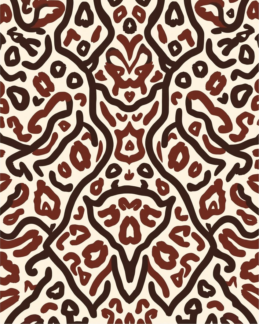 Bold Abstract Tribal Design Rug